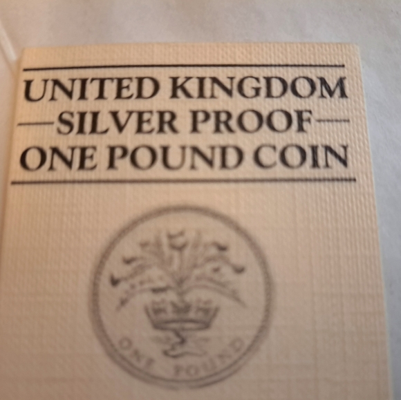 Royal Mint 1984 United Kingdom silver proof coin w COA - Picture 3 of 8